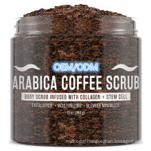 OEM/ODM Best Exfoliating Stretch Mark Treatment Arabica Coffee Body Scrub